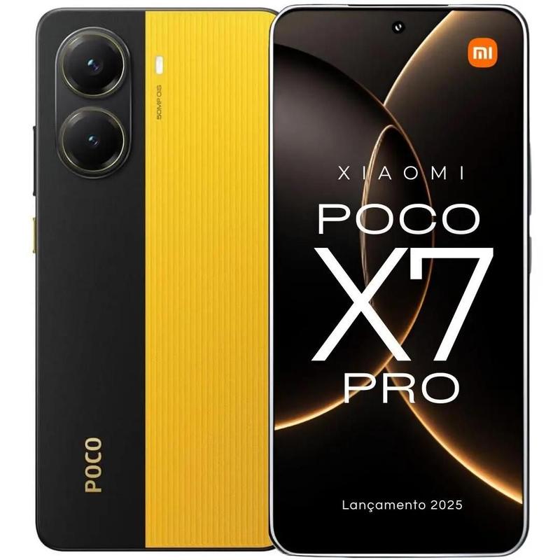 Smartphone Poco X7 PRO 5G 256GB 8GB RAM Tela Amoled NFC Amarelo